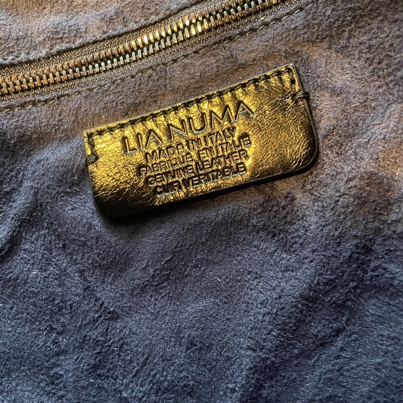 Lia Numa genuine leather bag / made in Italy - Picture 7 of 8